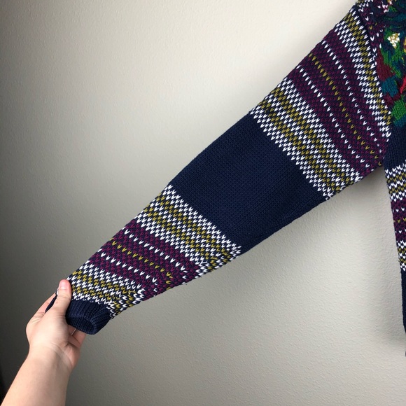 VTG Women's Large Floral Plaid Embroidered Cardiga - Picture 4 of 15